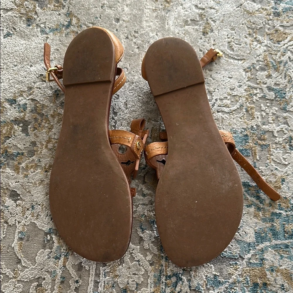 Tory Burch Tan Leather Sandals - Picture 4 of 4